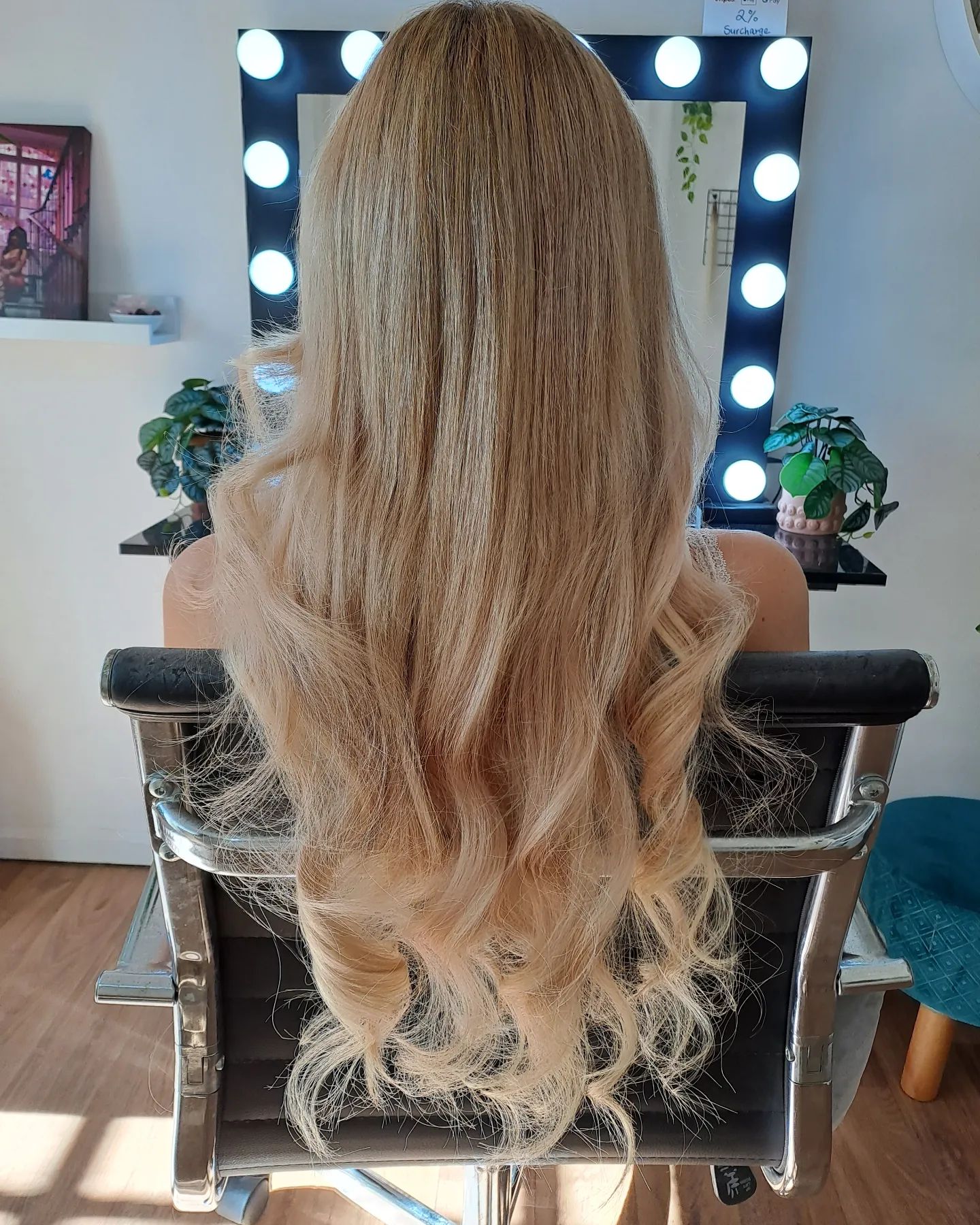 22 Inch Full Volume (Genius Weft) Hair Extensions #20 Beige Blonde